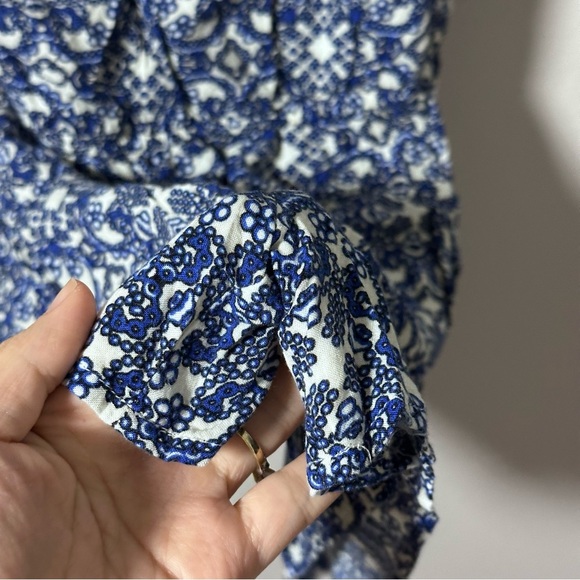 IZ byer Girls Blue floral romper size large - Picture 3 of 7